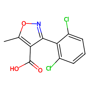 3-(2,6-Dichlorophenyl)-5-methylisoxazole-4-carboxylic acid,3919-76-4