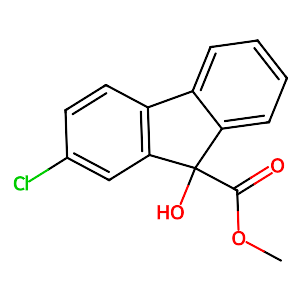 Methyl 2-chloro-9-hydroxyfluorene-9-carboxylate, technical grade,2536-31-4