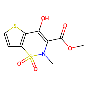 Methyl-2-methyl-4-hydroxy-2H-thieno[2,3-E]-1,2-thiazine-3-carboxylate-1,1-dioxide,59804-25-0