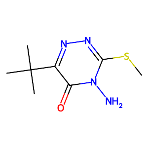 4-Amino-6-tert-butyl-3-methylsulfanyl-4H-[1,2,4]triazin-5-one,21087-64-9