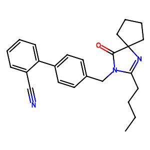 4'-[(2-Butyl-4-oxo-1,3-diazaspiro[4.4]non-1-en-3-yl)methyl]biphenyl-2-carbonitrile,138401-24-8