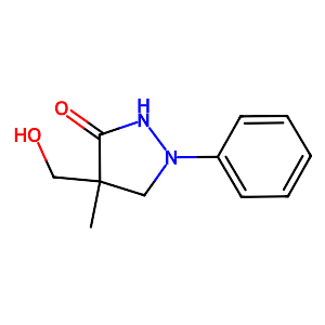 4-Hydroxymethyl-4-methyl-1-phenyl-3-pyrazolidone,13047-13-7