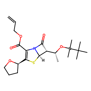 (5R,6S)-Allyl 6-((R)-1-((tert-butyldimethylsilyl)oxy)ethyl)-7-oxo-3-((R)-tetrahydrofuran-2-yl)-4-thia-1-azabicyclo[3.2.0]hept-2-ene-2-carboxylate,120705-67-1