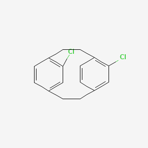 5,11-Dichlorotricyclo[8.2.2.24,7]hexadeca-4,6,10,12,13,15-hexaene