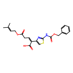 2-(2-(((Benzyloxy)carbonyl)amino)thiazol-4-yl)-5-((3-methylbut-2-en-1-yl)oxy)-5-oxopent-2-enoic acid,115065-79-7