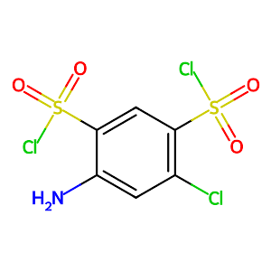 4-Amino-6-chloro-1,3-benzenedisulfonyl chloride, tech.,671-89-6