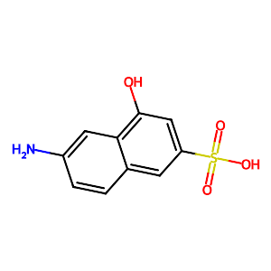6-Amino-4-hydroxy-2-naphthalenesulfonic Acid,90-51-7