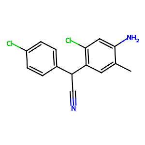 4-Amino-2-chloro-alpha-(4-chlorophenyl)-5-methylbenzeneacetonitrile,61437-85-2