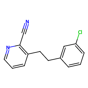 2-Cyano-3-(3-chlorophenylethyl)pyridine,31255-57-9