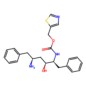 Thiazol-5-ylmethyl ((2S,3S,5S)-5-amino-3-hydroxy-1,6-diphenylhexan-2-yl)carbamate,144164-11-4