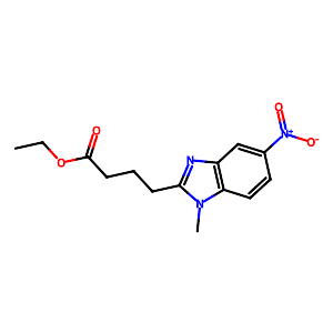 1-Methyl-5-nitro-1H-benzimidazole-2-butanoic acid ethyl ester,3543-72-4