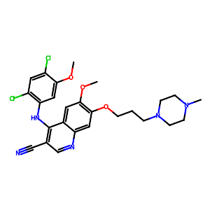 4-(3,5-Dichloro-4-methoxyanilino)-6-methoxy-7-[3-(4-methylpiperazin-1-yl)propoxy]quinoline-3-carbonitrile,1391063-17-4