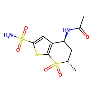 N-[(4S,6S)-6-Methyl-7,7-dioxo-2-sulfamoyl-5,6-dihydro-4H-thieno[2,3-b]thiopyran-4-yl]acetamide,147200-03-1