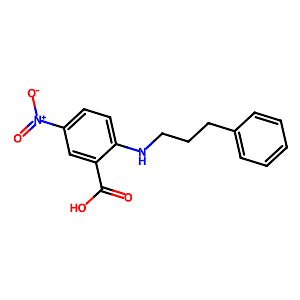 5-Nitro-2-(3-phenylpropylamino)benzoic acid,107254-86-4