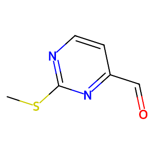 2-Methylsulfanylpyrimidine-4-carbaldehyde,1074-68-6