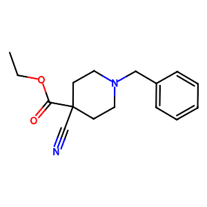 Ethyl 1-benzyl-4-cyanopiperidine-4-carboxylate,123730-67-6