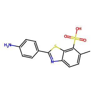 2-(4-Aminophenyl)-6-methyl-1,3-benzothiazole-7-sulfonic acid,130-17-6