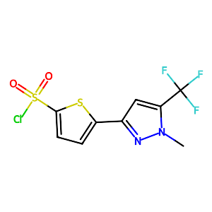5-[1-Methyl-5-(trifluoromethyl)-1H-pyrazol-3-yl]thiophene-2-sulfonyl chloride,166964-31-4