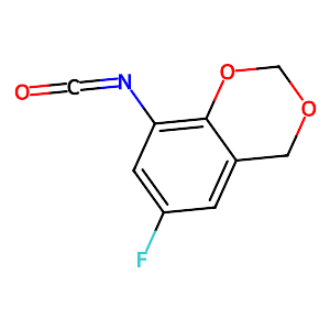 6-Fluoro-4H-1,3-benzodioxin-8-yl isocyanate,321309-30-2