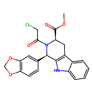 (1R,3R)-1-Benzo[1,3]dioxol-5-yl-2-(2-chloroethanoyl)2,3,4,9-tetrahydro-1H-b-carboline-3-carboxylic acid methyl ester,171489-59-1