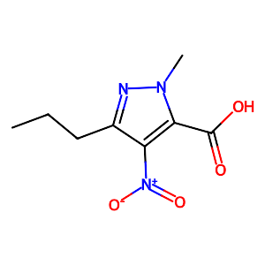 1-Methyl-4-nitro-3-propyl-1H-pyrazole-5-carboxylic acid,139756-00-6