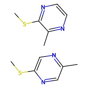 (Methylthio)methylpyrazine, mixture of isomer,67952-65-2