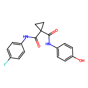 N-(4-Fluorophenyl)-N'-(4-hydroxyphenyl)cyclopropane-1,1-dicarboxamide,849217-60-3