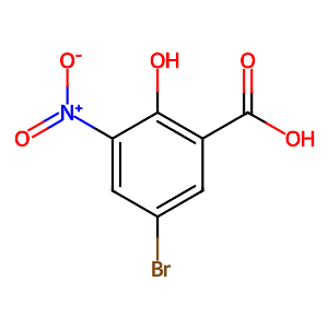 5-Bromo-2-hydroxy-3-nitrobenzoic acid,10169-50-3