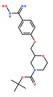 2-[4-(N-Hydroxycarbamimidoyl)-phenoxymethyl]-morpholine-4-carboxylic acid tert-butyl ester