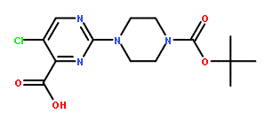 2-{4-[(tert-butoxy)carbonyl]piperazin-1-yl}-5-chloropyrimidine-4-carboxylic acid