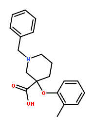 1-Benzyl-3-o-tolyloxy-piperidine-3-carboxylic acid