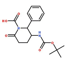 (3-tert-Butoxycarbonylamino-6-oxo-2-phenyl-piperidin-1-yl)-acetic acid