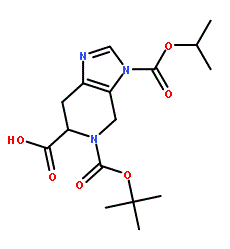 6,7-Dihydro-4H-imidazo[4,5-c]pyridine-3,5,6-tricarboxylic acid 5-tert-butyl ester 3-isopropyl ester