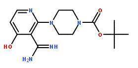 4-(3-Carbamimidoyl-4-hydroxy-pyridin-2-yl)-piperazine-1-carboxylic acid tert-butyl ester