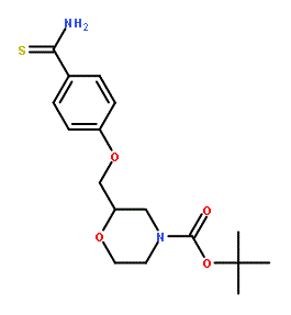 2-(4-Thiocarbamoyl-phenoxymethyl)-morpholine-4-carboxylic acid tert-butyl ester