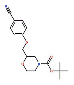 2-(4-Cyano-phenoxymethyl)-morpholine-4-carboxylic acid tert-butyl ester