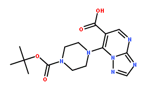7-(4-tert-Butoxycarbonyl-piperazin-1-yl)-[1,2,4]triazolo[1,5-a]pyrimidine-6-carboxylic acid