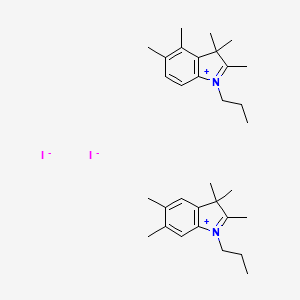 2,3,3,4,5-pentamethyl-1-propyl-3H-indol-1-ium2,3,3,5,6-pentamethyl-1-propyl-3H-indol-1-iumiodide, 95%
